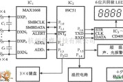 传感器单片系统应用方案中的MAX1668与89C51构成的多通道温度巡回检测系统电路图