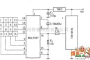 无线发射中的MK5087+TWH630遥控器一种发射电路图