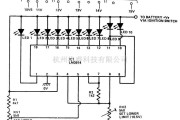 仪器仪表中的线条型汽车电压表电路图