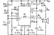 语音电路中的触摸音响电路图