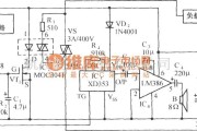 红外线热释遥控中的热释电红外传感自动门控制及语言报叫电路(HN911D)