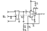 线性放大电路中的平衡输入麦克风前置放大器电路