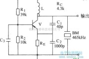 振荡电路中的具有外接电容的石英晶体振荡器