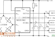 传感信号处理中的由双通道智能化传感器信号处理器MAX1463构成的高精度压力检测系统的电路框电路图