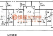 专用测量/显示电路中的555构成的多路温度测试电路图