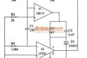 仪表放大器电路中的高精度低偏置电流跟随器(LM11、LF351)电路图