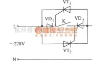 晶闸管控制中的普通晶闸管借用阳极电压触发电路图