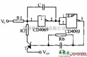 振荡电路中的施密特触发器构成的压控振荡器电路图