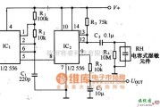 湿敏电路中的高分子电容型湿敏元件应用电路图