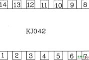 脉冲列调制形成器KJ042外电路连接图