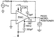 控制电路中的压电微定位器驱动电路