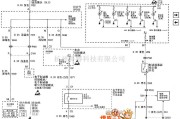 别克中的别克君威轿车的防抱死制动系统串行数据、SP205、PCM、BCM、仪表组件和EBCM/EBTOM电路图