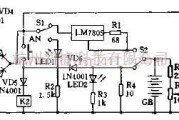 电源电路中的由LM7805构成的全自动电池充电器