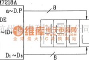 LED电路中的ICM7218A构成的8位LED动态显示电路图