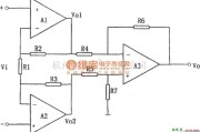 运算放大电路中的高输入阻抗三运放差动放大电路图