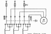 笼型电动机自耦变压器启动手动控制电路
