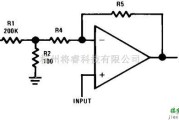 对数/跨导放大电路中的偏移电压调整非反相放大器电路图