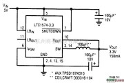 稳压电源中的3.3-5V的表面安装开关稳压器