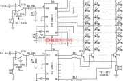 专用测量/显示电路中的CD4017构成的音频显示电路图