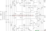 电源电路中的由晶体管搭建的简易串联开关电源电路