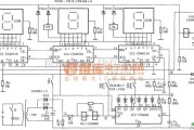 定时控制中的逆计时数显定时控制器(CD40110、CD4040、CD4069)电路图