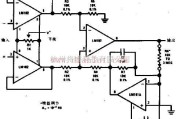 线性放大电路中的可变增益的差分输入仪器用放大器电路原理图