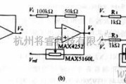 增益可调放大中的采用数字电位器的可变增益放大器电路图