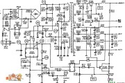 显示器电源中的SVGA多频LYMIC 214S型彩色显示器的电源电路图