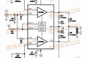 音频电路中的两块LM4780并联输出功放电路图