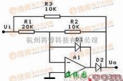 整流单元中的单运放三角型全波整流电路