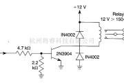 控制电路中的晶体管继电器驱动电路
