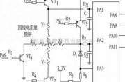 传感器电路中的STM32与四线电阻触摸屏的接口电路