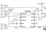 无线发射中的TH72005 FSK/ASK 315 MHz发射器电路图