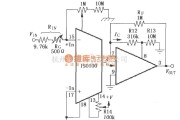 耦合隔离放大中的由ISO100构成的双极性失调调整电路