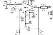 集成音频放大中的LM4766的辅助音频功率放大电路