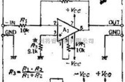 电流环放大电路中的靠选定增益保持偏压的交流反相放大电路图