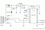 单片机与RS232串口接线图
