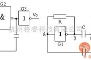 多谐振荡产生中的非对称型多谐振荡器电路图