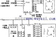 LED电路中的计数器的LED显示控制电路图