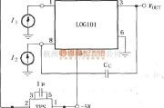 对数/跨导放大电路中的对数与对数比率放大器LOG101／104的单电源+5V供电工作电路