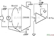 耦合隔离放大中的由ISO100构成的单极性同相电路