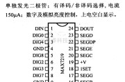 数字电路中的驱动器和通信电路引脚及主要特性MAX7219 串口LED驱动器