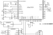 传感器单片系统应用方案中的由高精度单片数据采集系统ADuC824构成智能化测温系统电路图