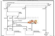 丰田中的96年凌志SC400自动防眩后视镜电路图