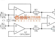 调节放大中的带低通滤波器的差动放大电路