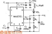 DC-DC中的MAX752应用电路图