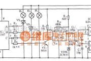 自动控制中的声控流水彩灯伴多首名曲演唱电路(5G167)电路图