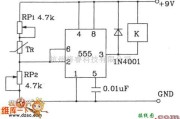 温控电路中的温度传感器构成温度控制电路图