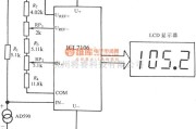 温度传感电路中的由电流输出式精密集成温度传感器AD590构成的数字温度计