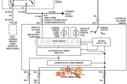 凯迪拉克中的凯迪拉克 deville 电热式后视镜电路图